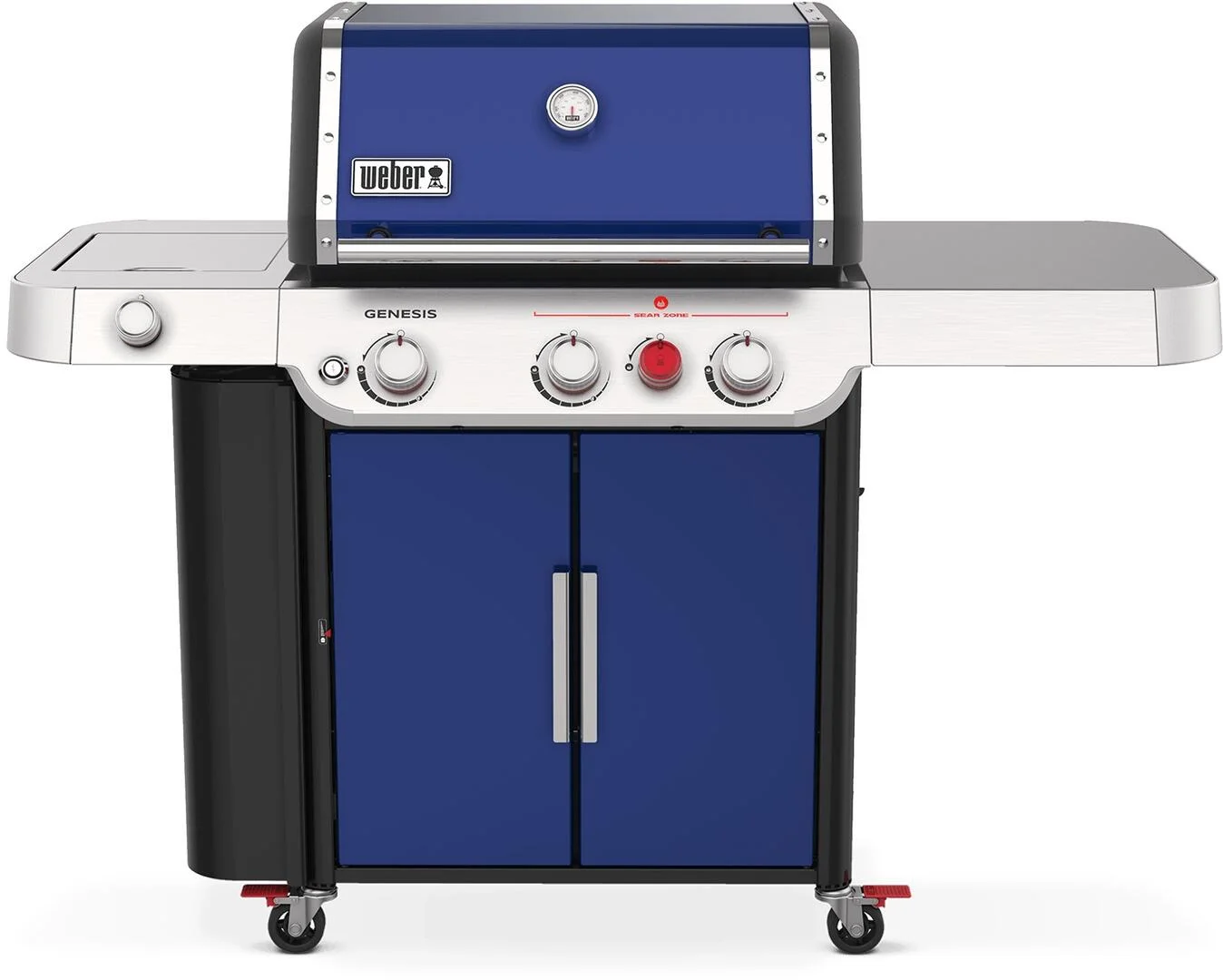Weber 35480001 Genesis E-335 3-Burner LP Gas Grill, 39,000 BTUs + Sear Burner, Deep Ocean Blue - Quantity 1