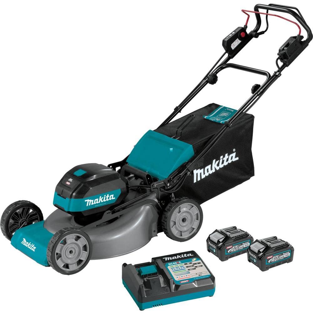 40-Volt max XGT Brushless Cordless 21 in. Walk Behind Self-Propelled Commercial Lawn Mower Kit (4.0Ah) GML01SM