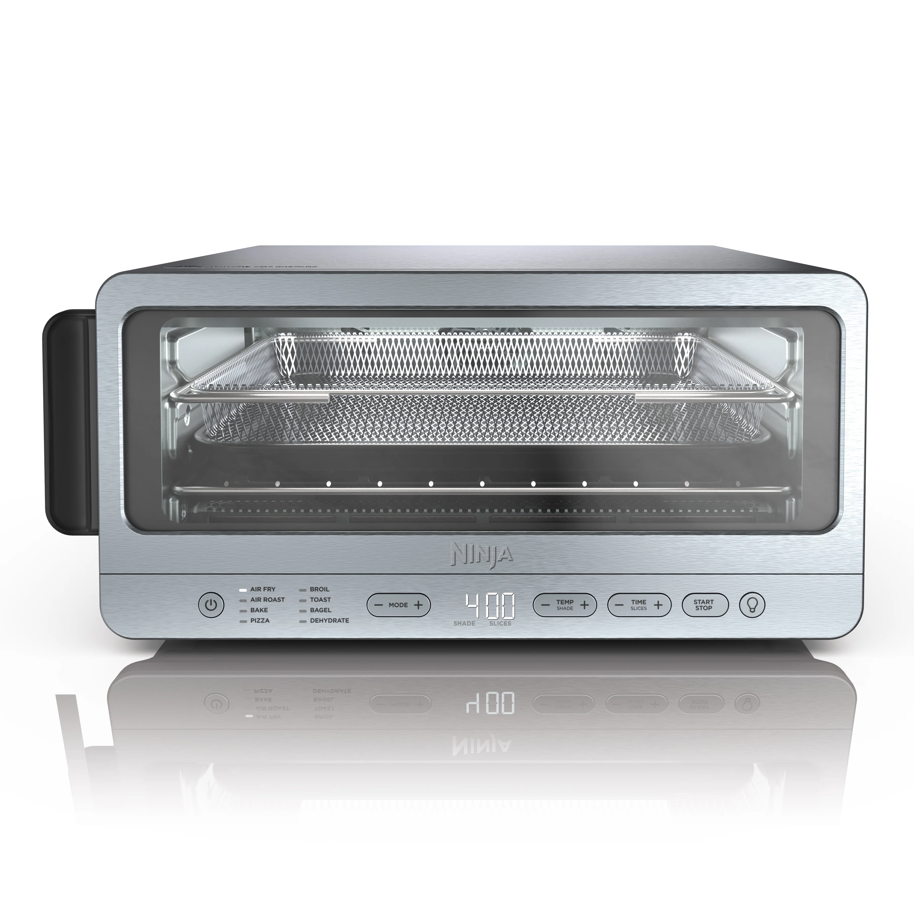 Ninja Flip Toaster Oven & Air Fryer, 8-in-1 Functionality, Flip Up & Away Capability for Storage Space, SP151