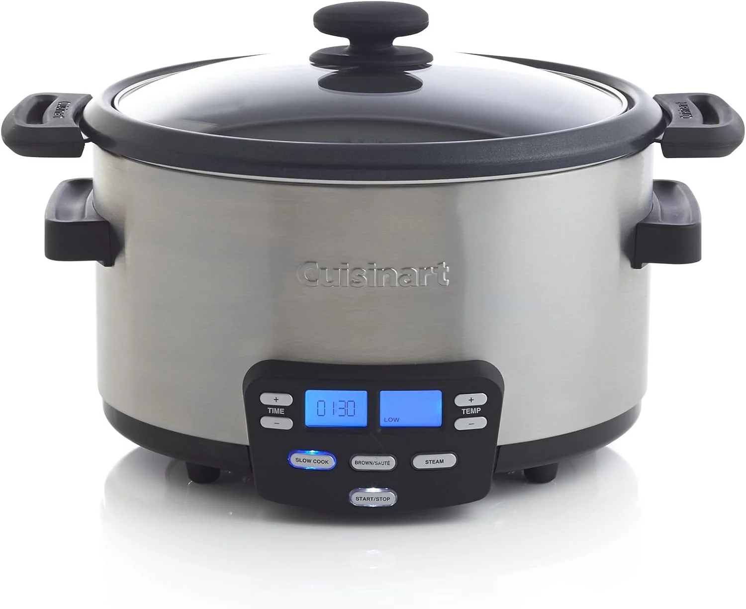 MSC-400 3-In-1 Cook Central 4-Quart Multi-Cooker: Slow Cooker, Brown/Saute, Steamer, Silver