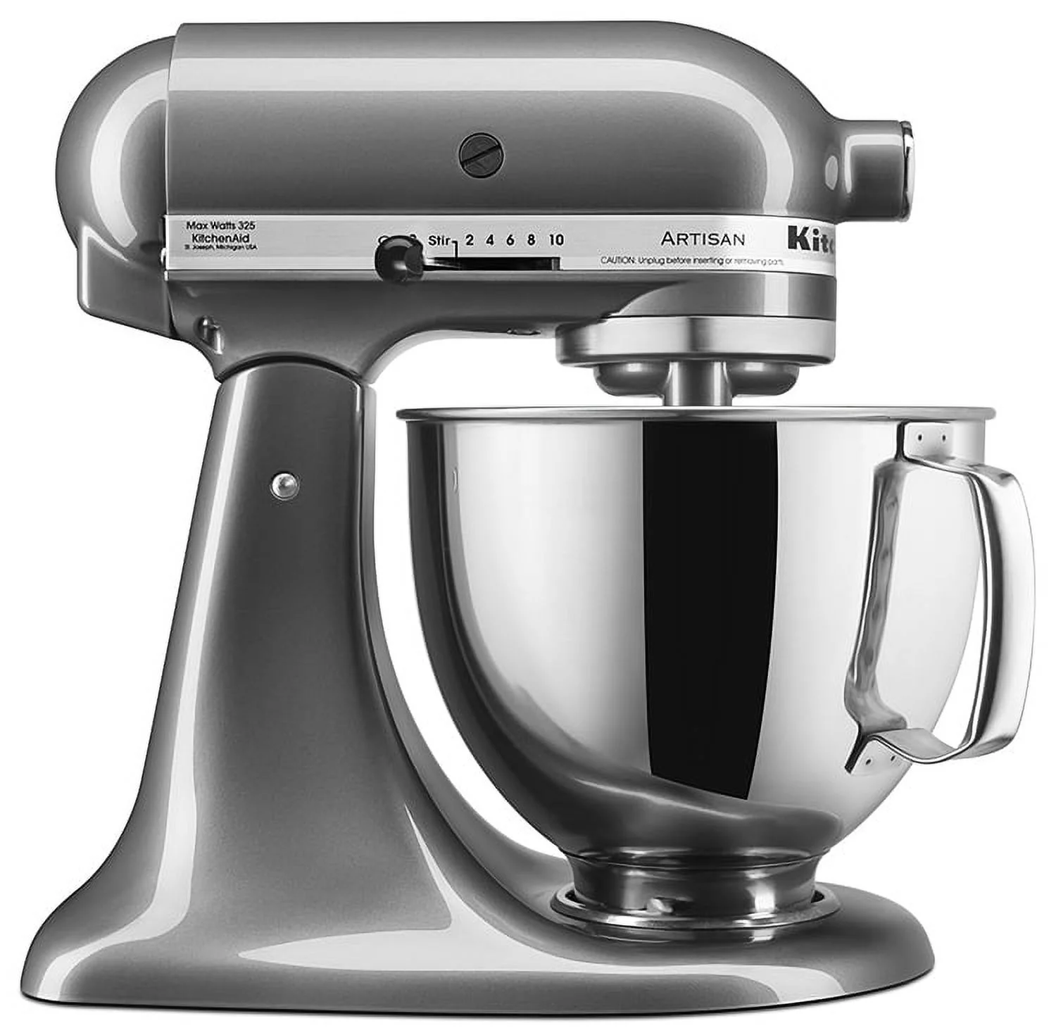 KitchenAid® Artisan® Series 5 Quart Tilt-Head Stand Mixer, Pearl Metallic (KSM150PSPM) - Closeout