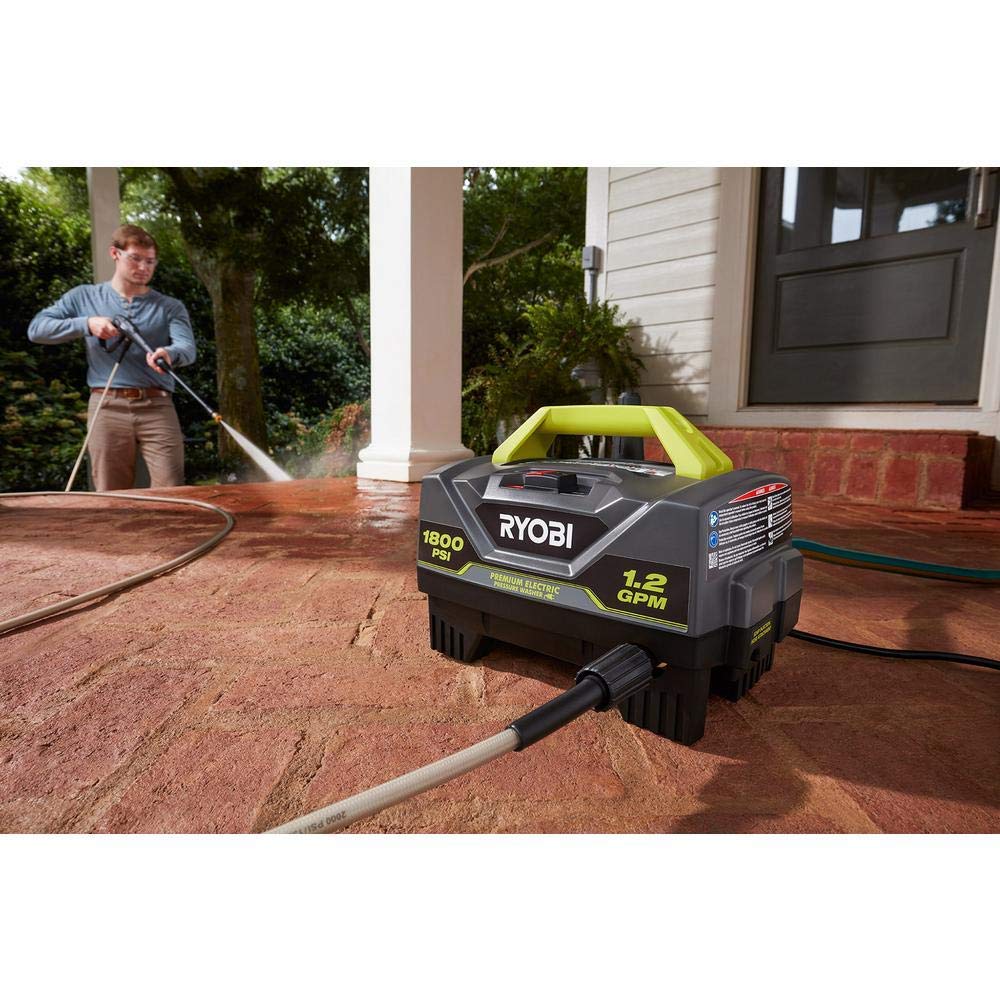 RYOBI 1,800 PSI 1.2 GPM Electric Pressure Washer, RY141820VNM