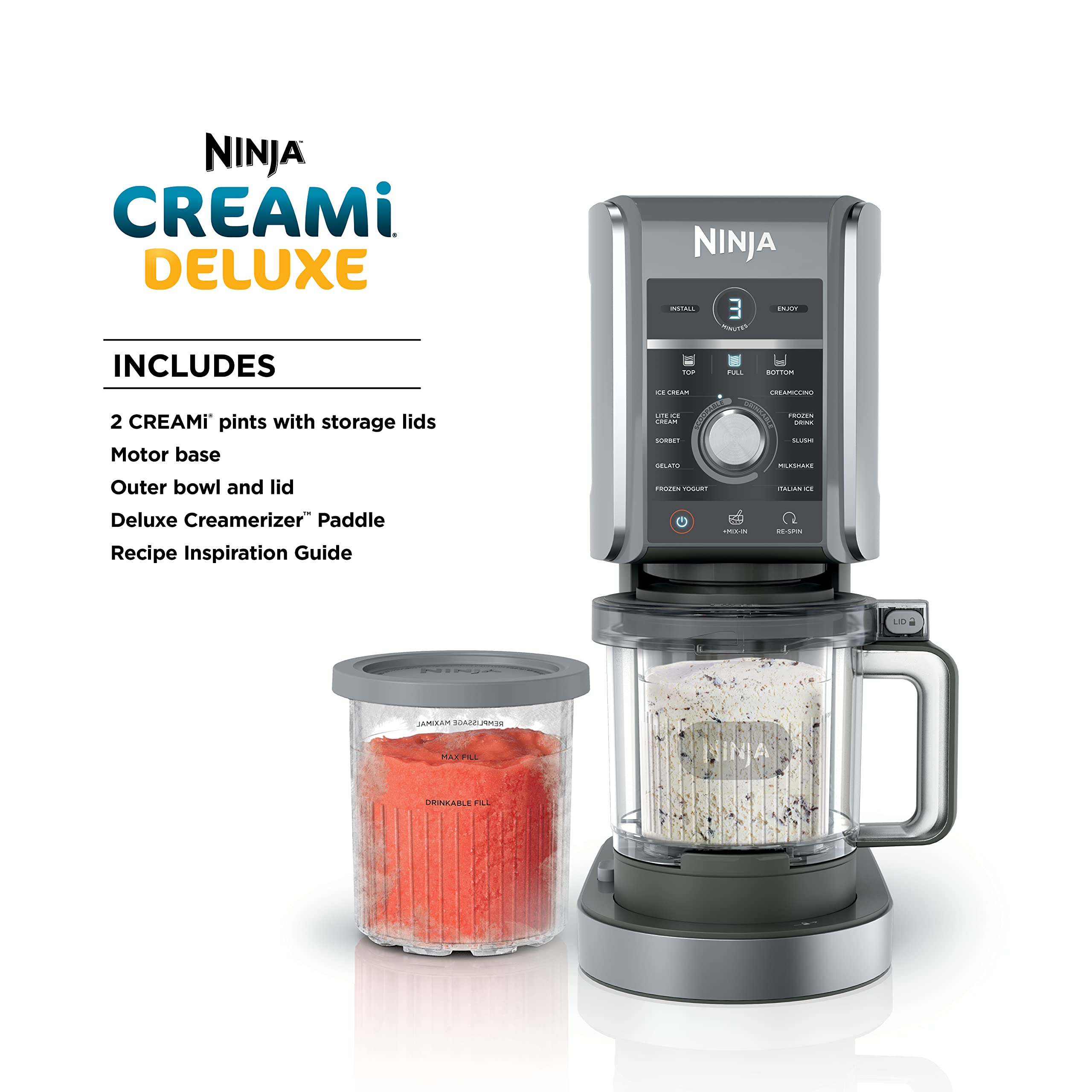 Ninja NC501 Milkshakes Programs Containers