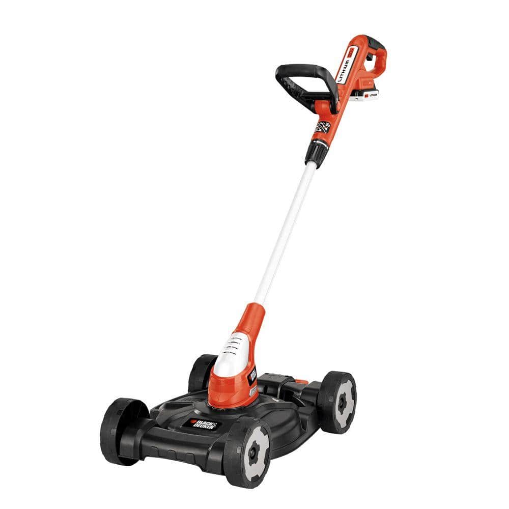 BLACK DECKER 20V MAX Cordless Battery Powered 3-in-1 String Trimmer, Lawn Edger & Lawn Mower Kit with (2) 2Ah Batteries & Charger MTC220