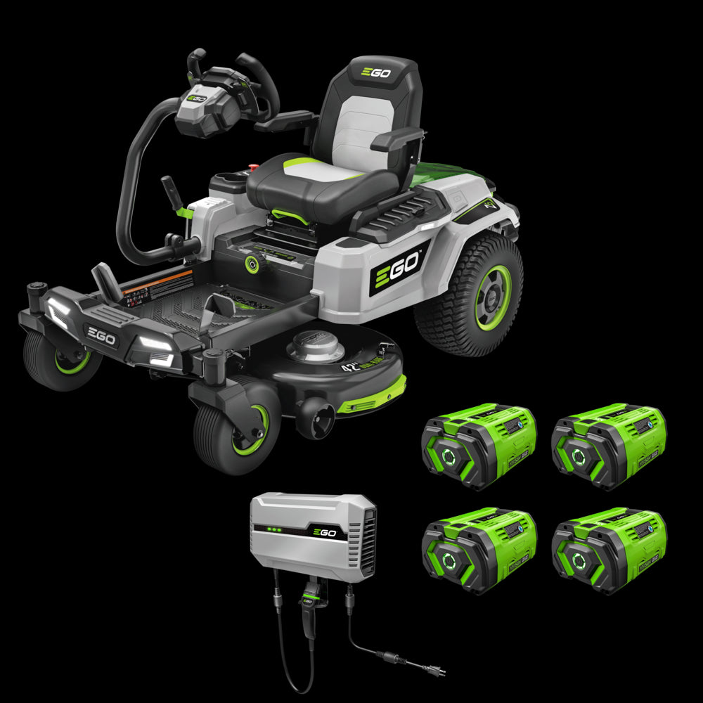POWER  42 Zero Turn Radius Lawn Mower Kit with e-STEER Technology with 4 x 12Ah Batteries & Charger ZT4205S from