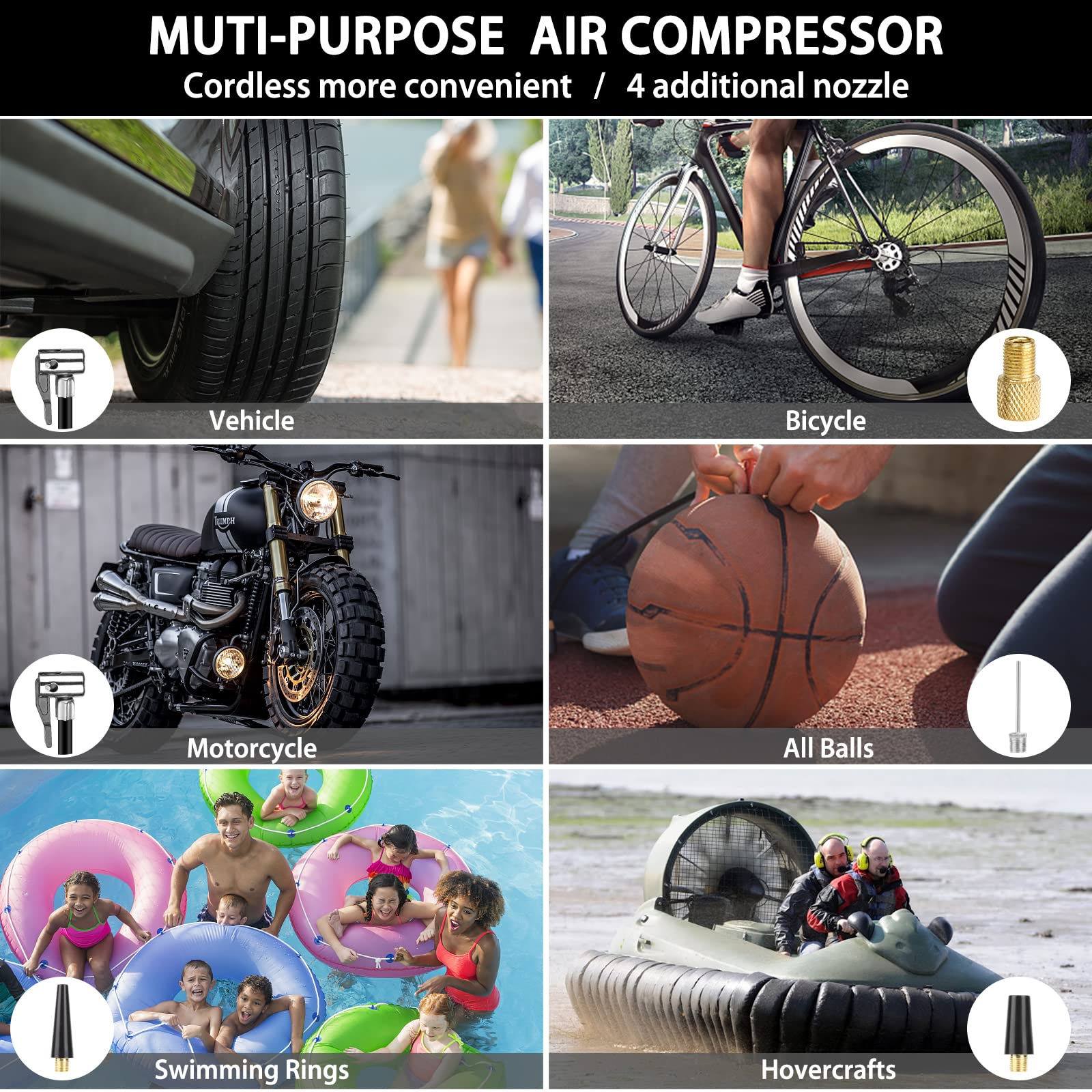 ZunDian ZD-529 Solar Portable Power Station 2000 Amps Jump Starter, 260 PSI Air Compressor, 12V Car Battery Charger with 400W Inverter Dual AC/DC/USB Output, Emergency Backup Power with Flashlights