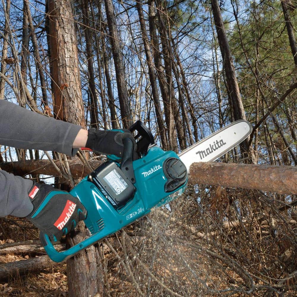 14 in. 18-Volt X2 (36-Volt) LXT Lithium-Ion Brushless Battery Chain Saw Kit with Four 5.0 Ah Batteries and Charger XCU03PT1