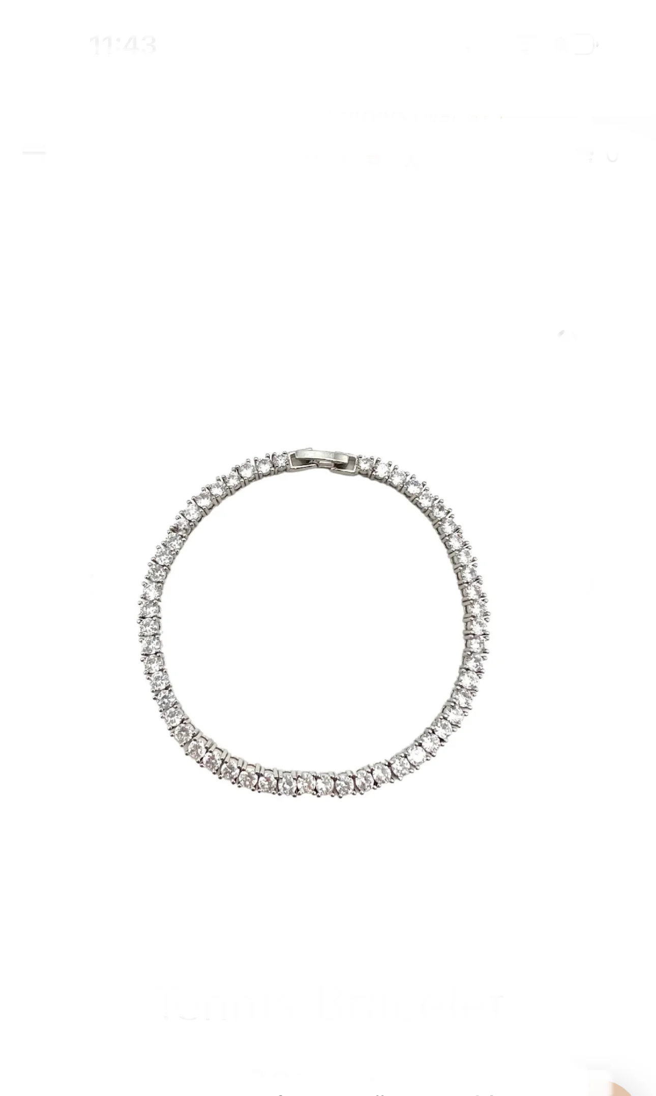 SILVER TENNIS BRACELET