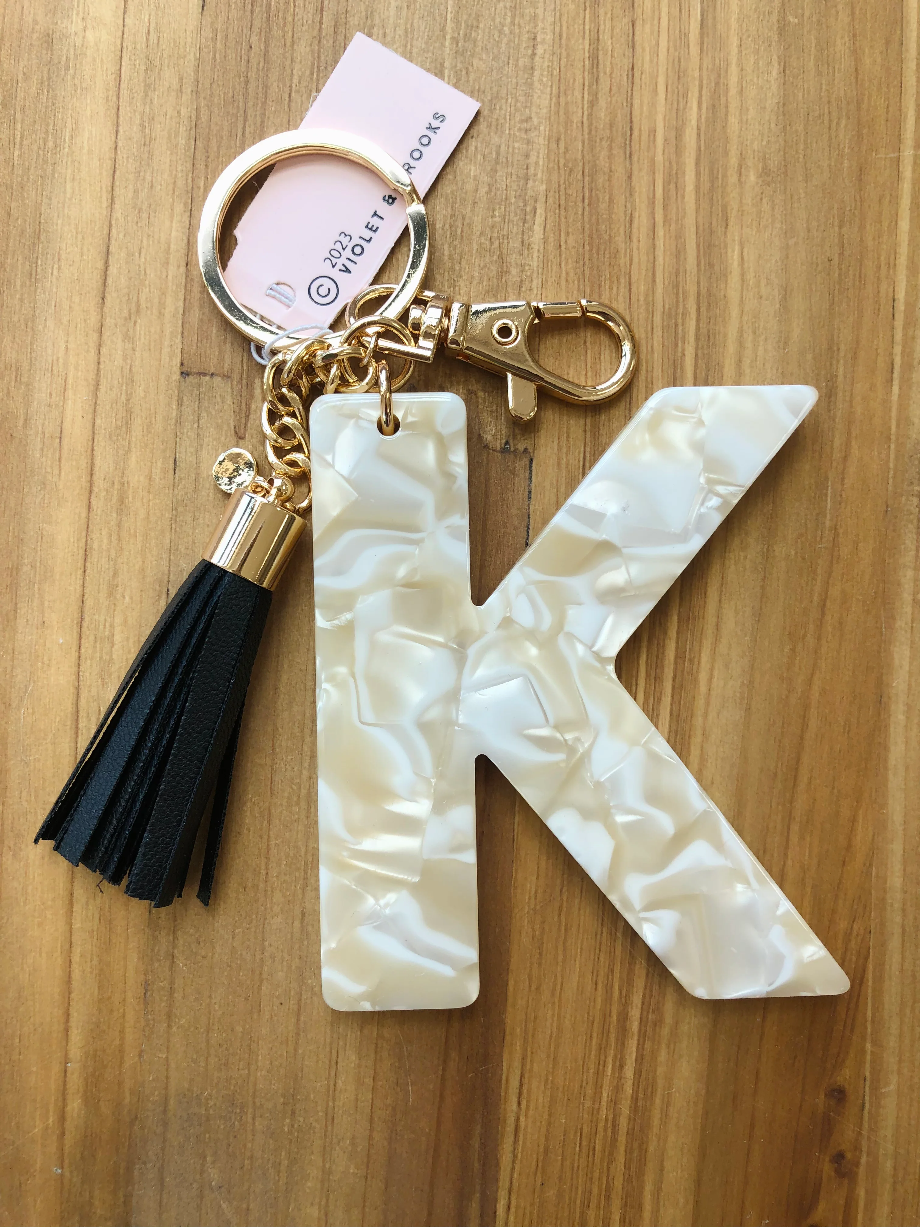LETTER K KEYCHAIN