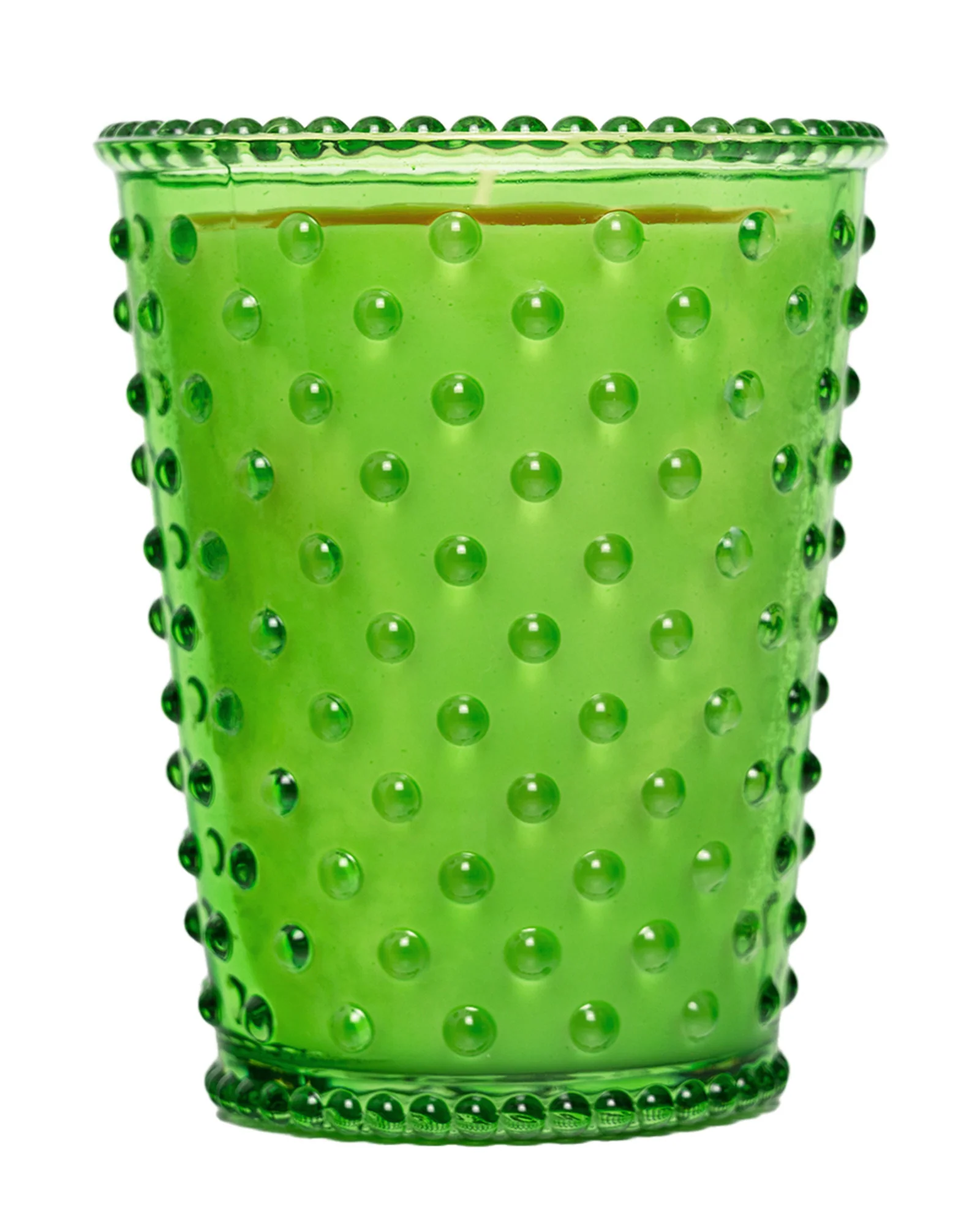 HOBNAIL CANDLE-GREEN TEA/CUCUMBER