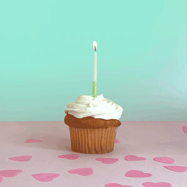 GLITTER PASTEL CANDLES 6