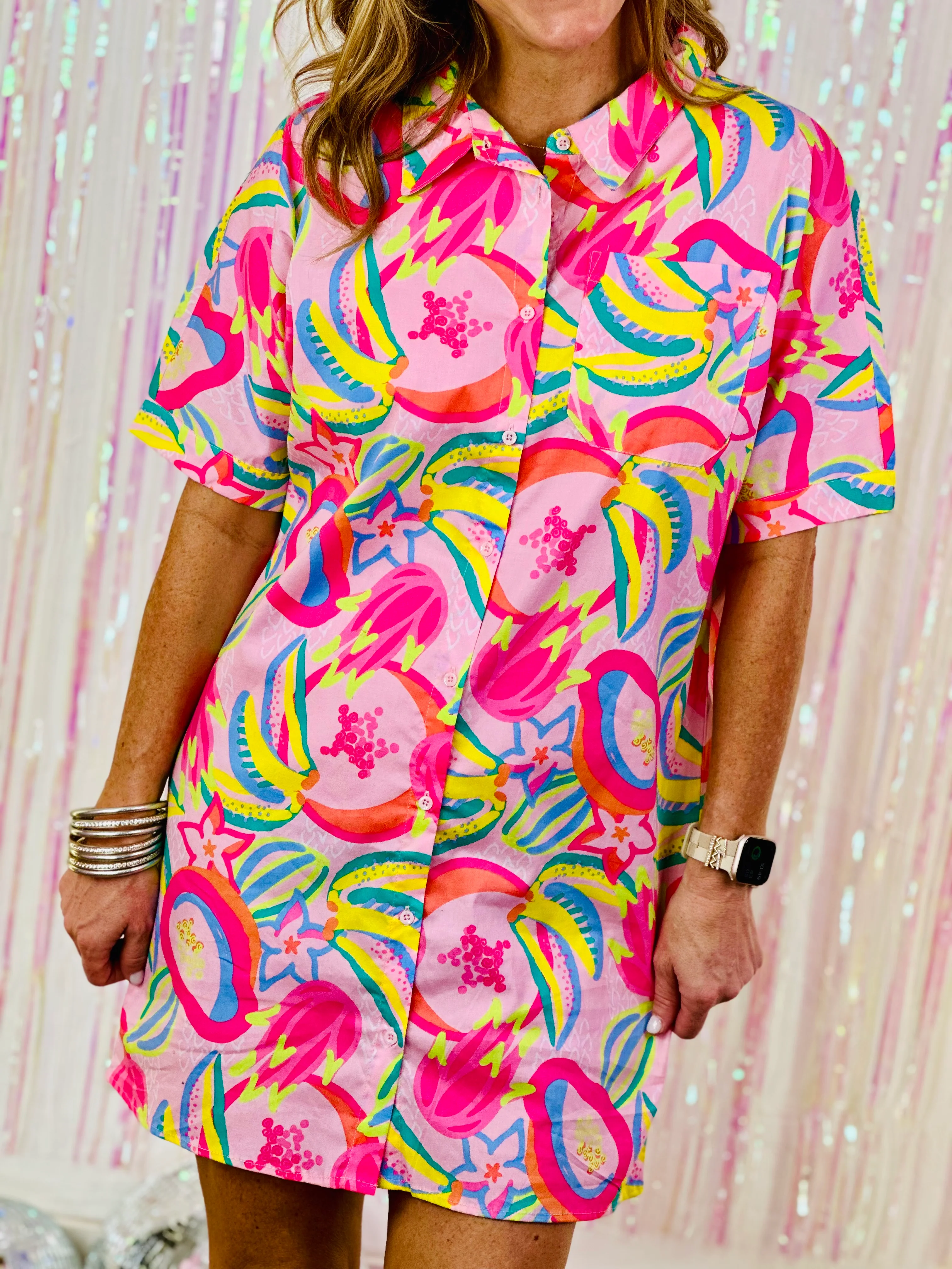 DANI DRESS-COPACABANA PINK