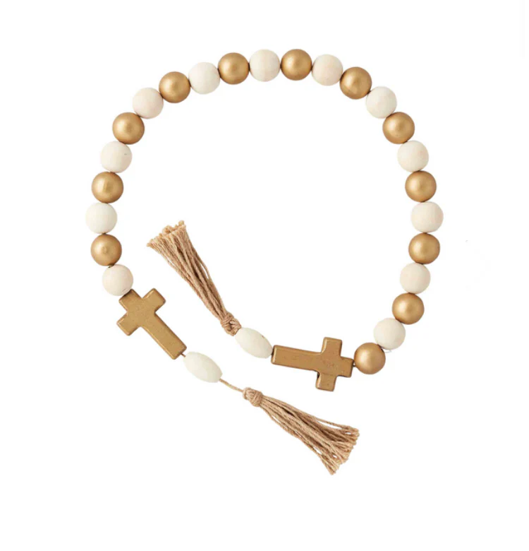 GOLD CROSS BEADS