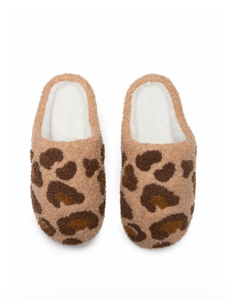 LEOPARD SLIPPERS