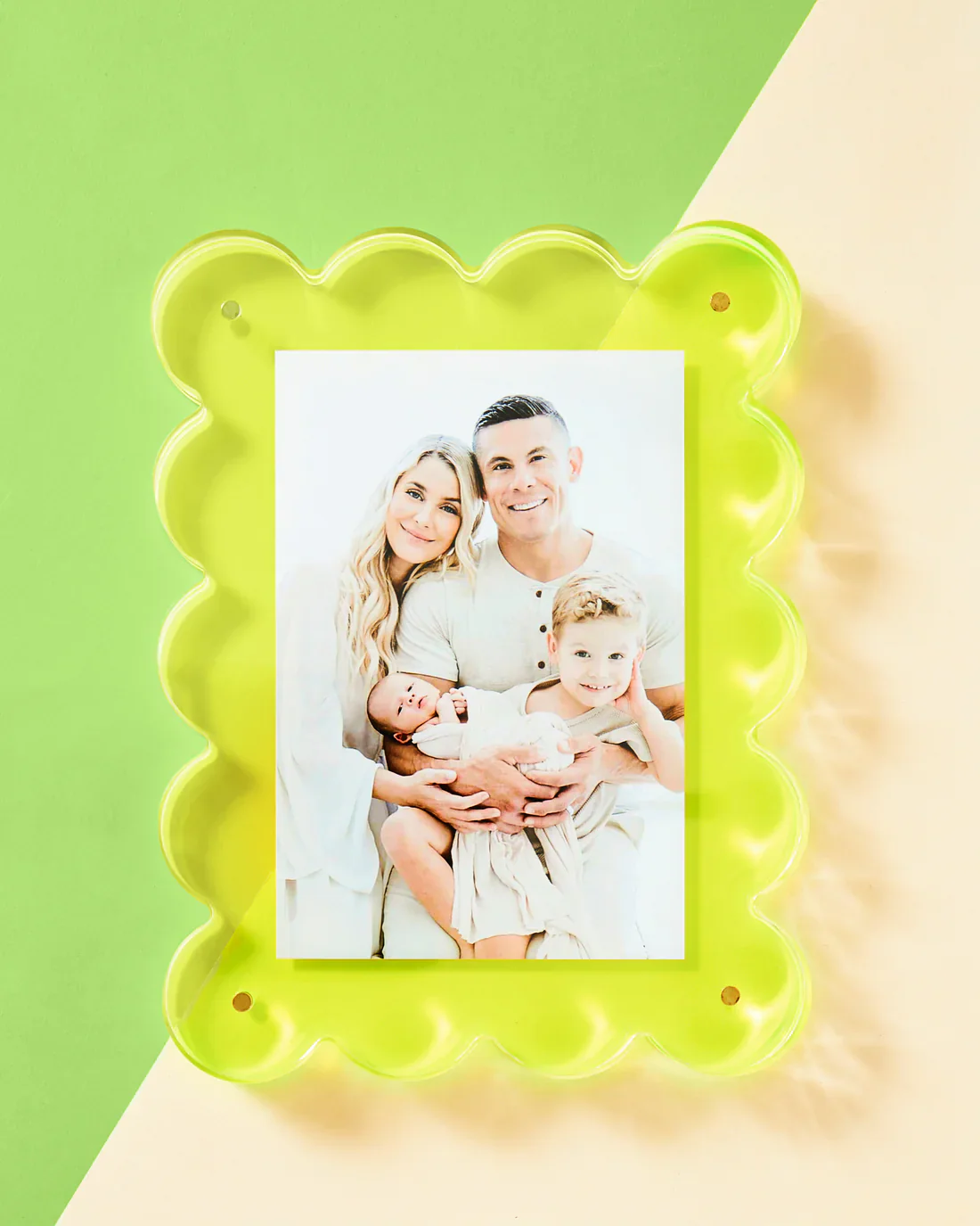 NEON LIME ACRYLIC PICTURE FRAME
