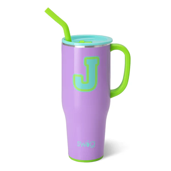 SWIG-INITIAL MEGA MUG TUMBLER (40oz)