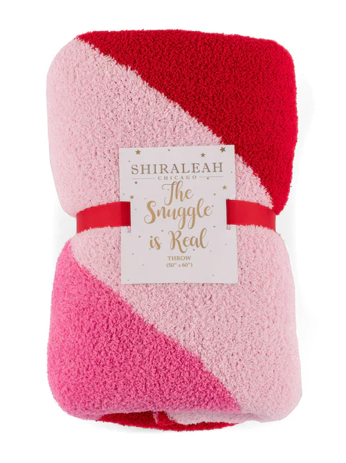 ROWAN CHEVRON THROW-PINK