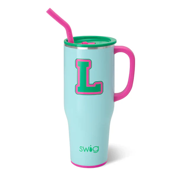 SWIG-INITIAL MEGA MUG TUMBLER (40oz)