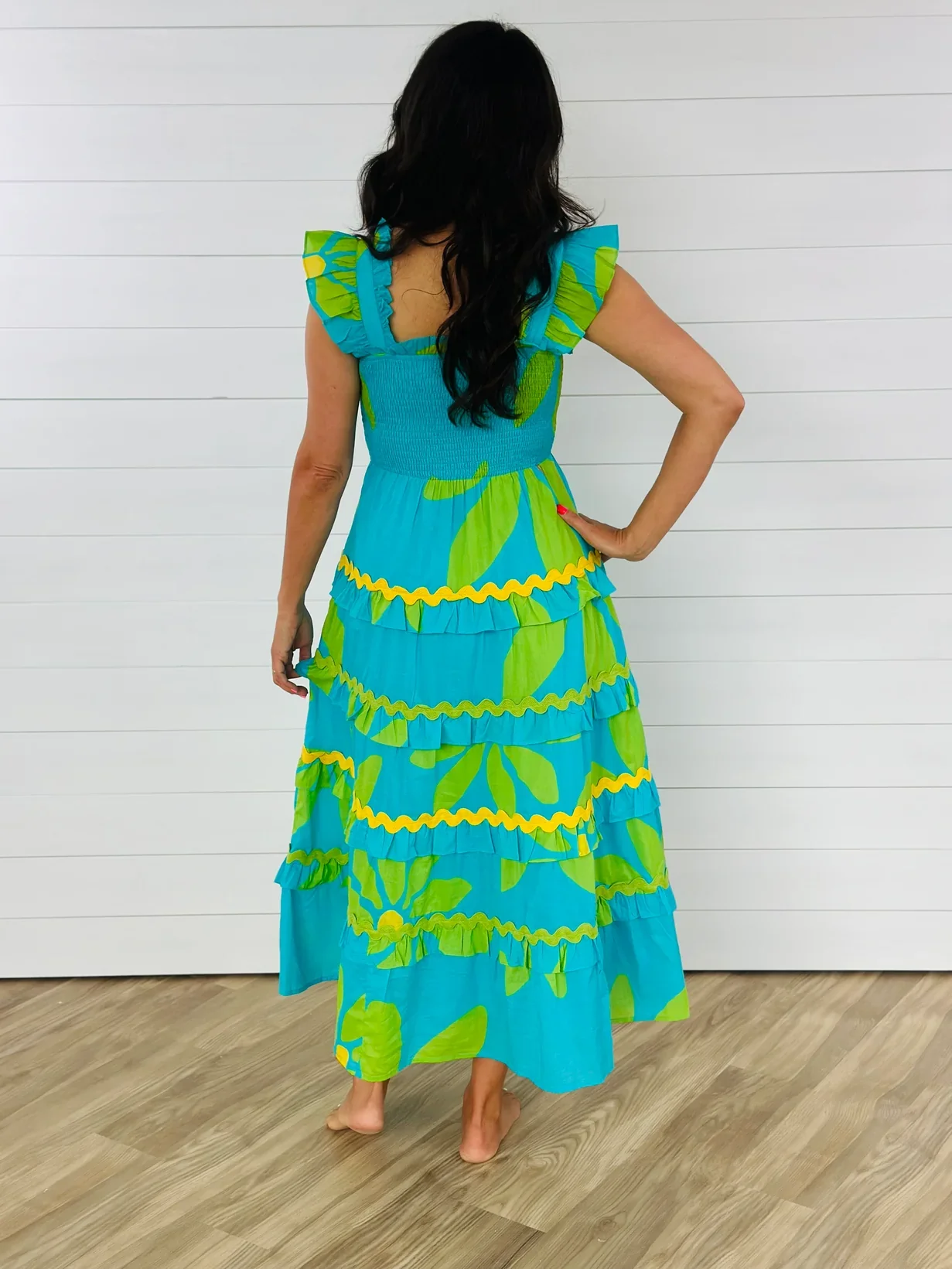 INDI RIC RAC MIDI DRESS