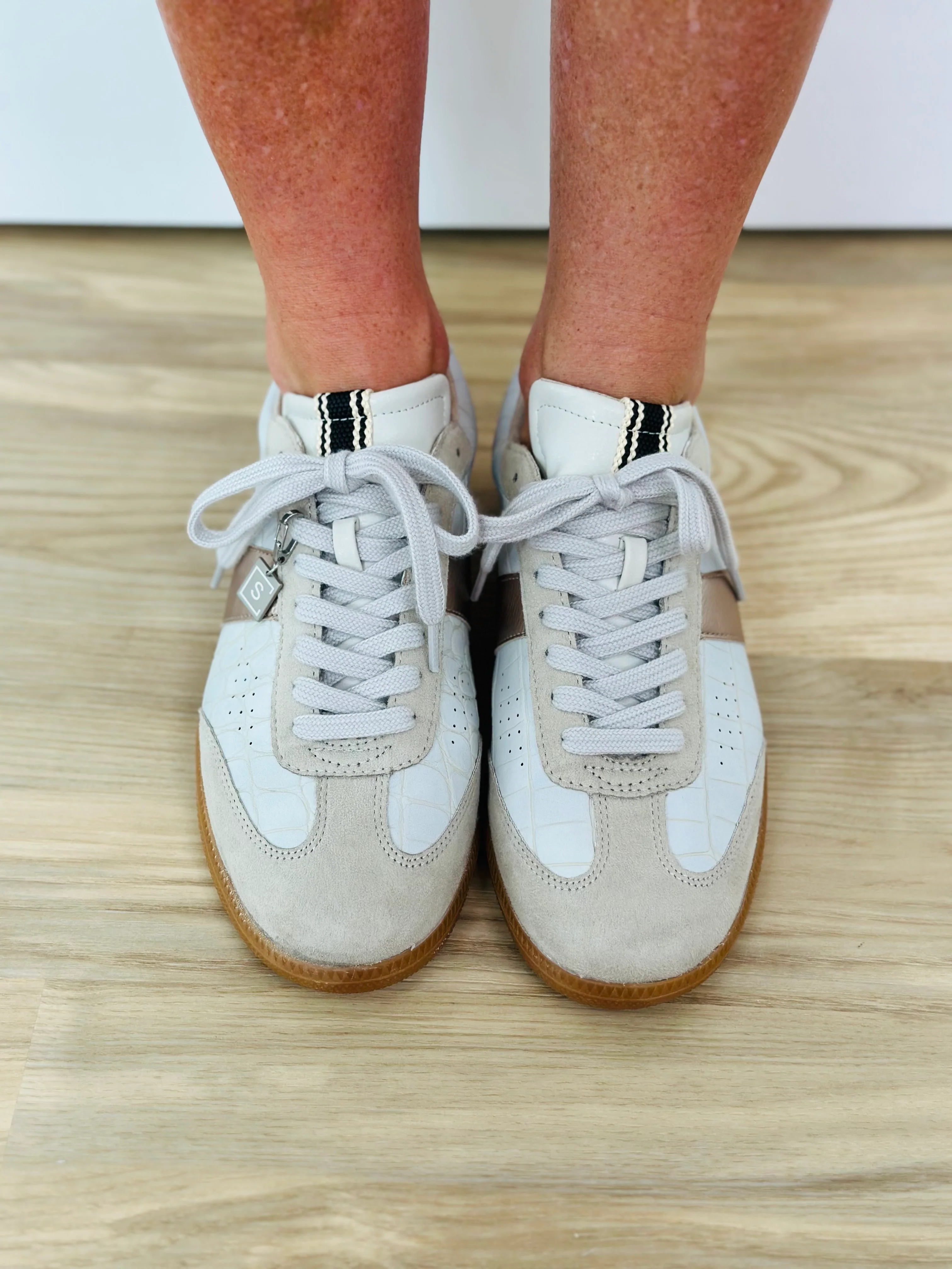 SYDNEY SNEAKERS-GREY CROCO