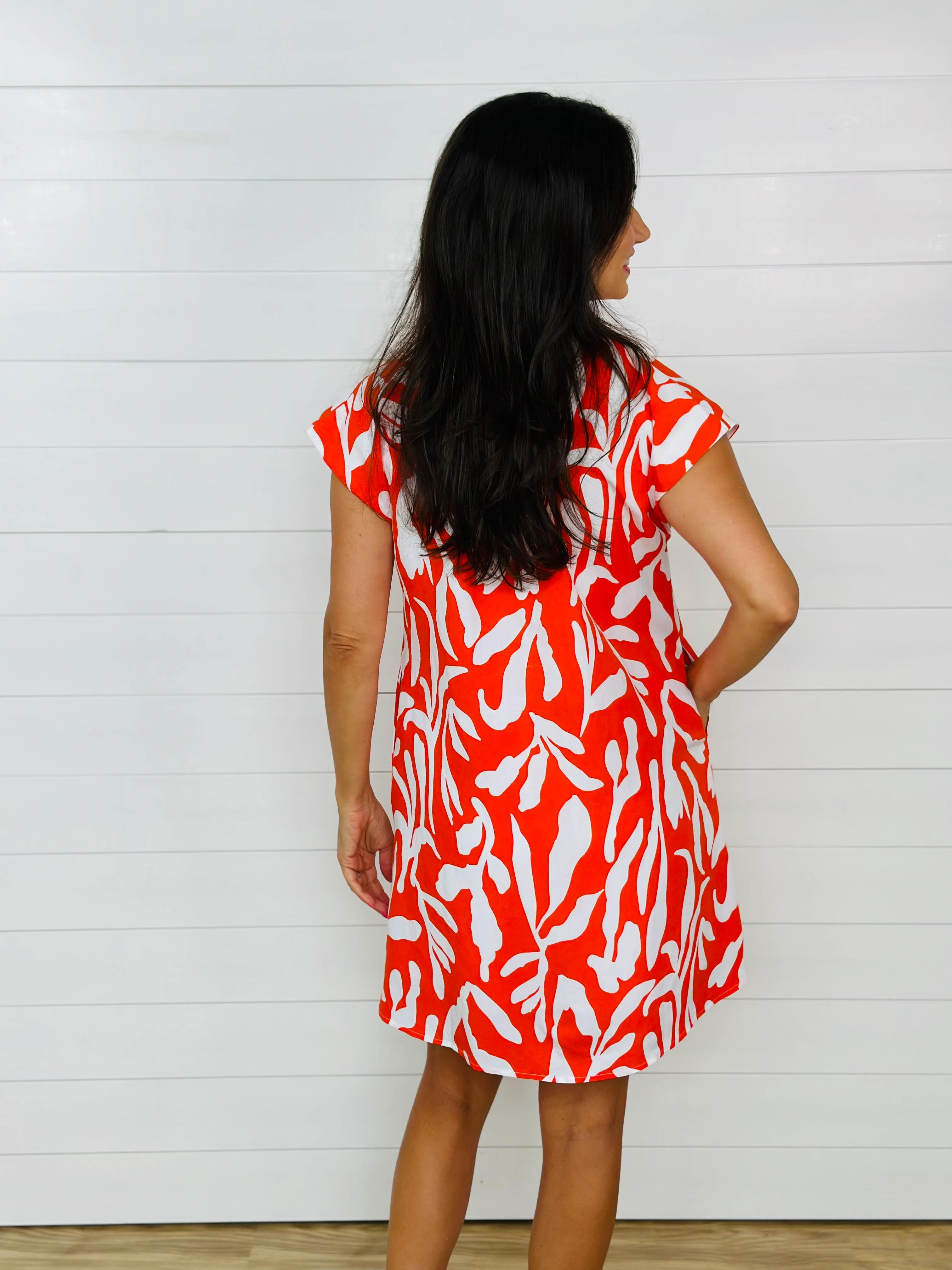 KATE DRESS-ORANGE