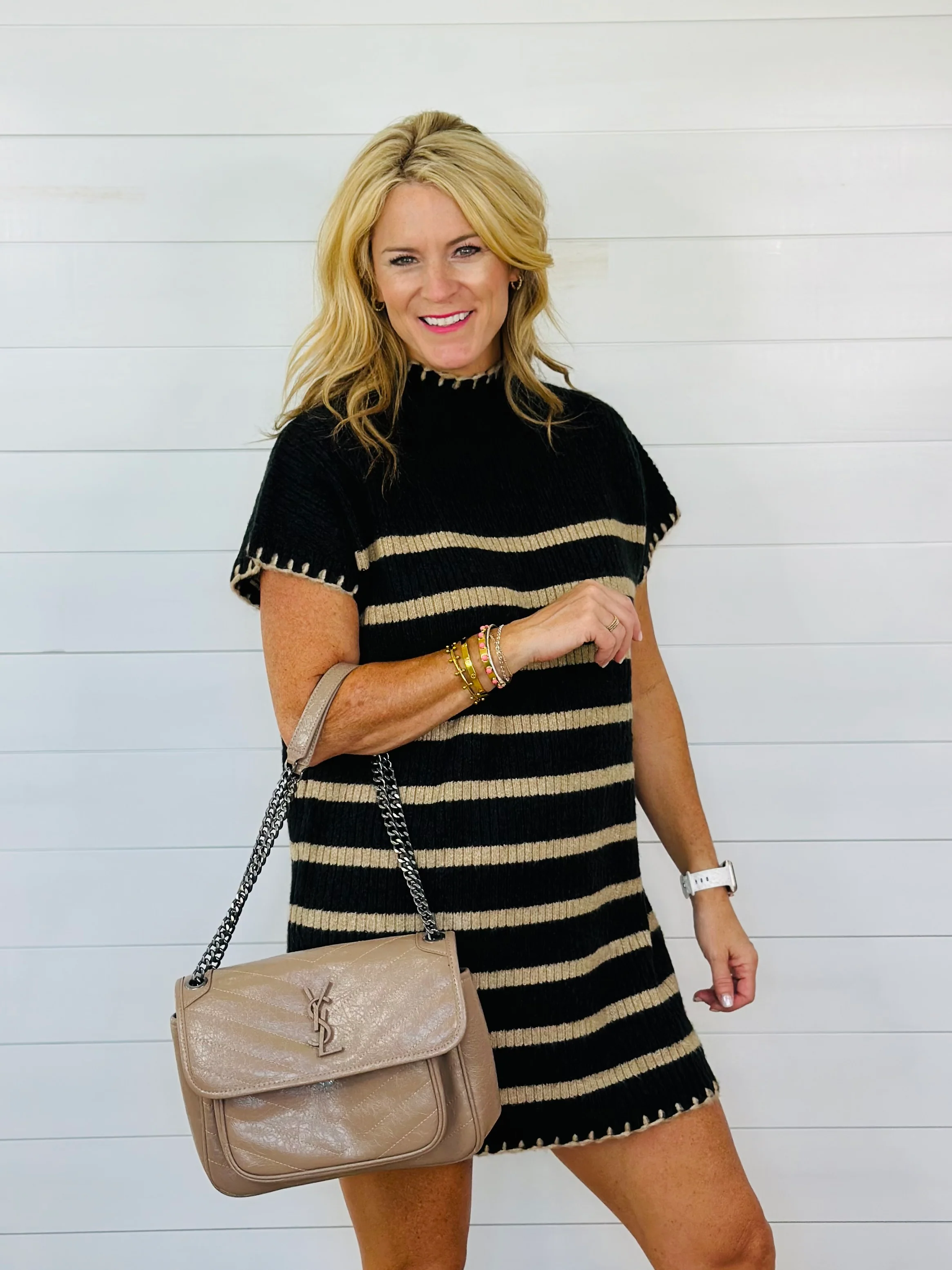 SHAI SWEATER DRESS-BLACK