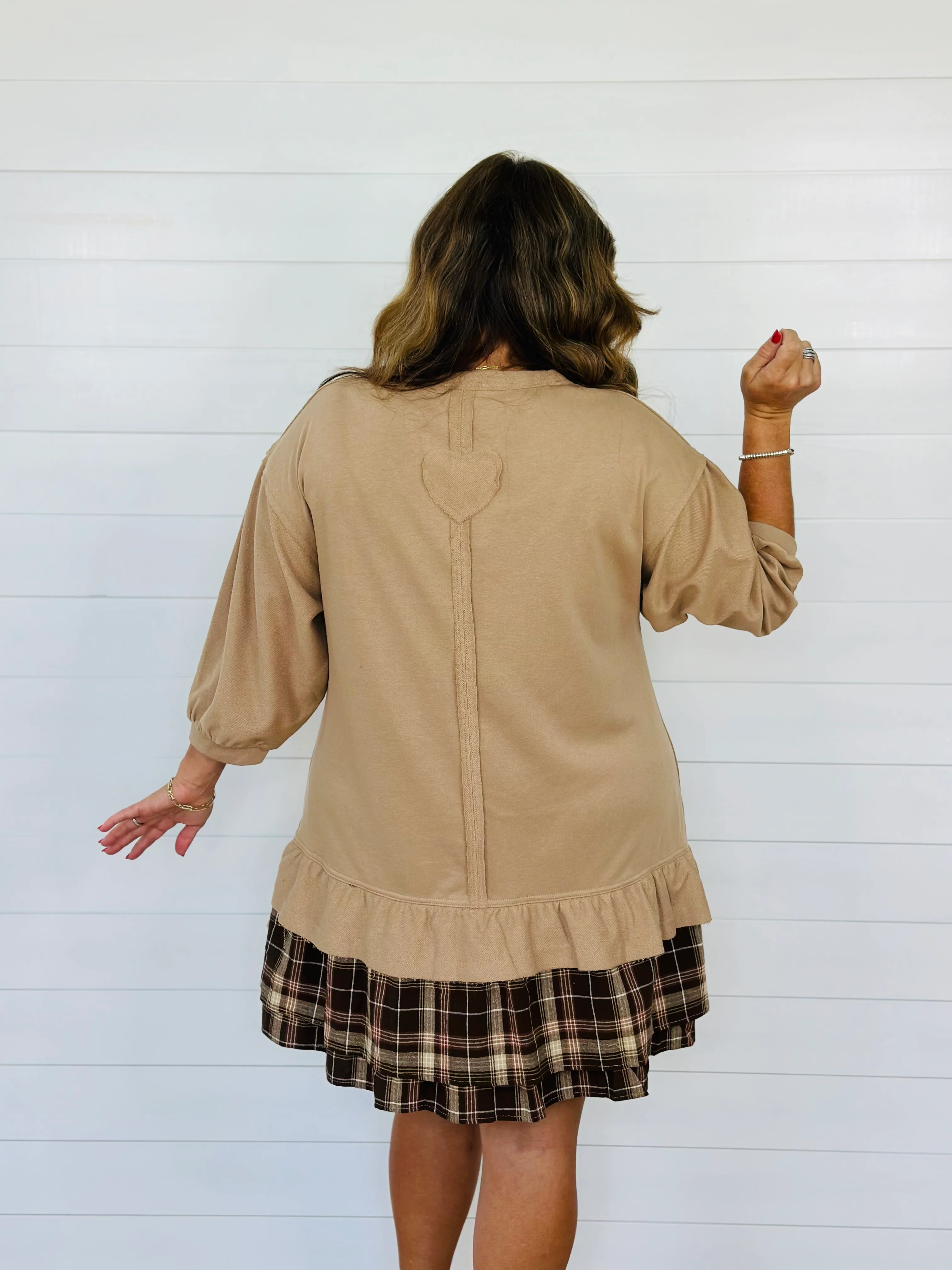 SORORITY CHIC DRESS-MOCHA