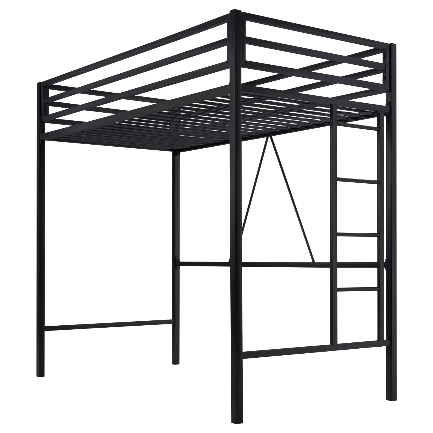 SHA CERLIN Junior Loft Bed Twin Size, Heavy Duty Twin Bed Frame