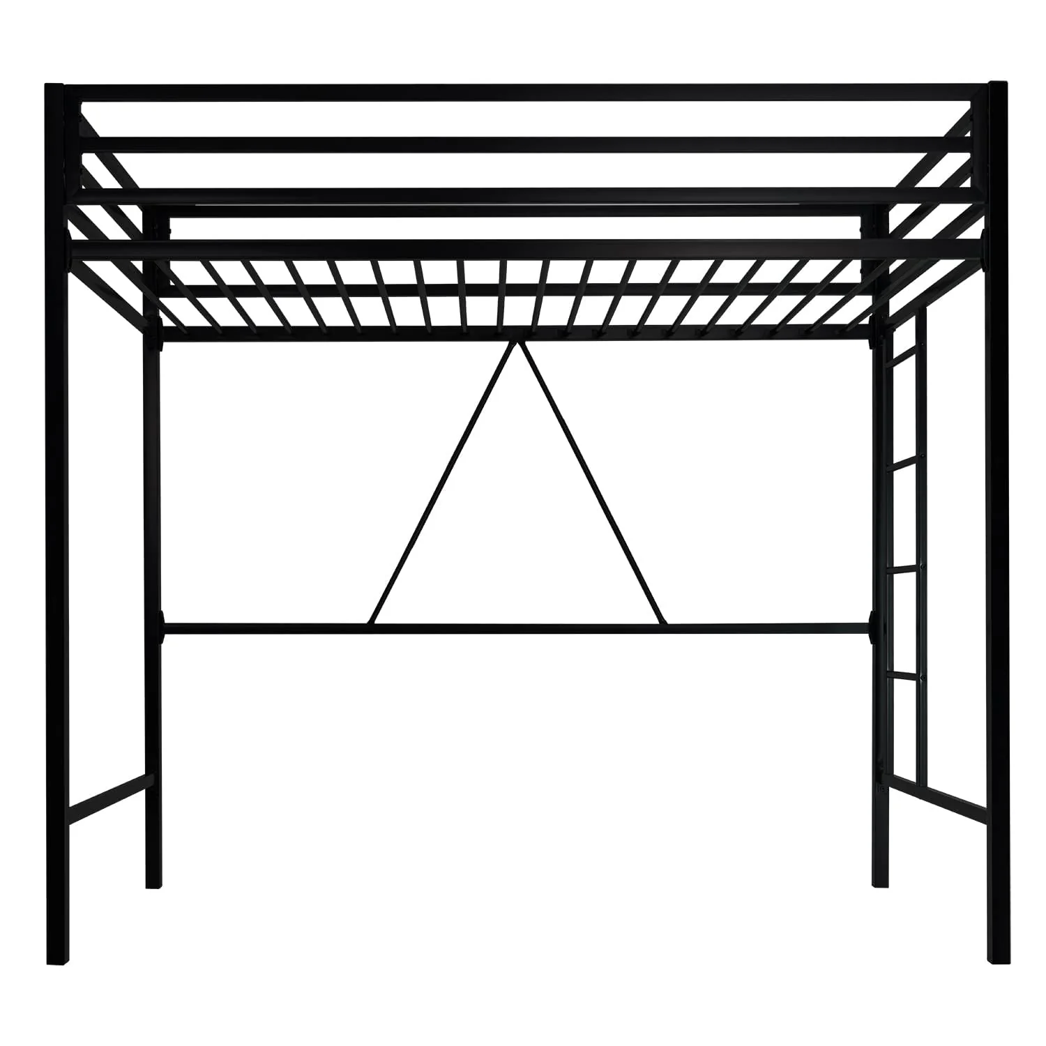 SHA CERLIN Junior Loft Bed Twin Size, Heavy Duty Twin Bed Frame