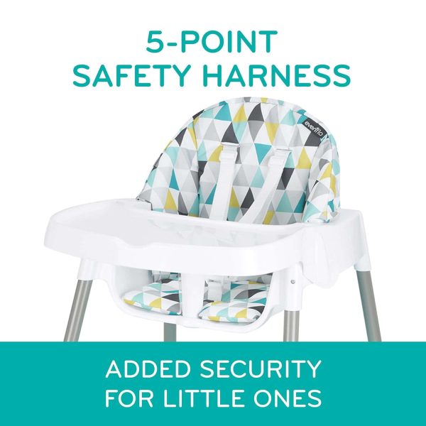 4-in-1 Eat   Grow Convertible High Chair,Polyester