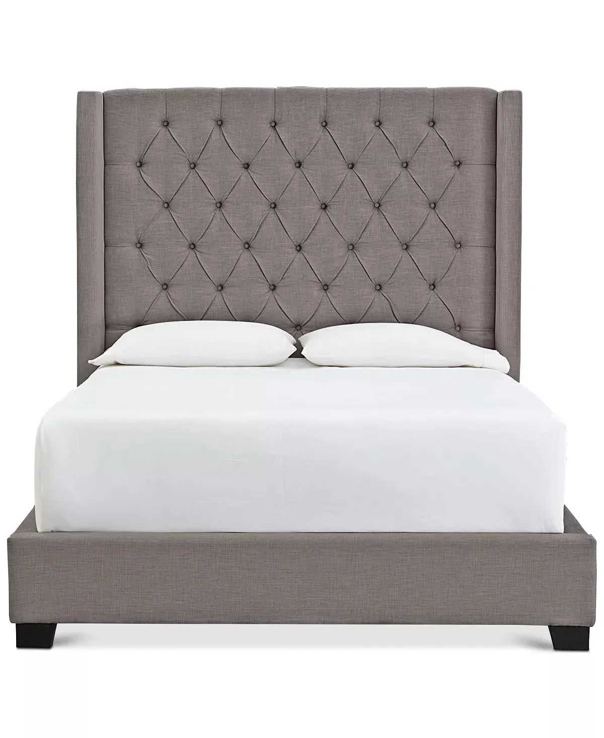 Monroe II Upholstered King Bed, Created for Macy's - Grey