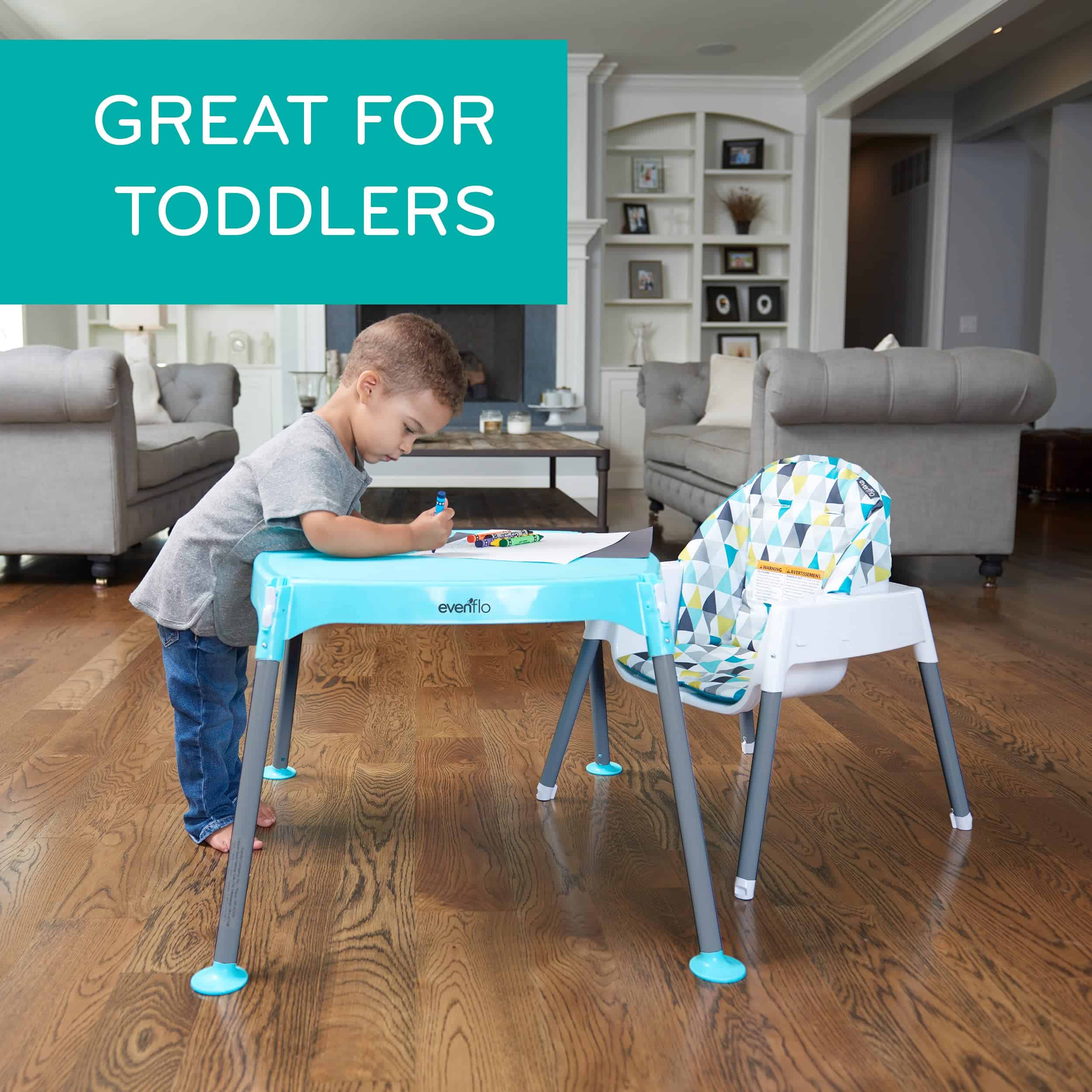 4-in-1 Eat   Grow Convertible High Chair, Polyester