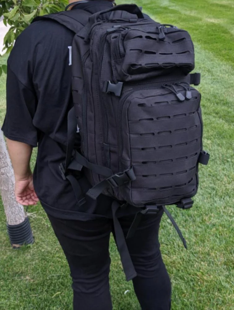 Black Tactical Backpack by Ready Hour