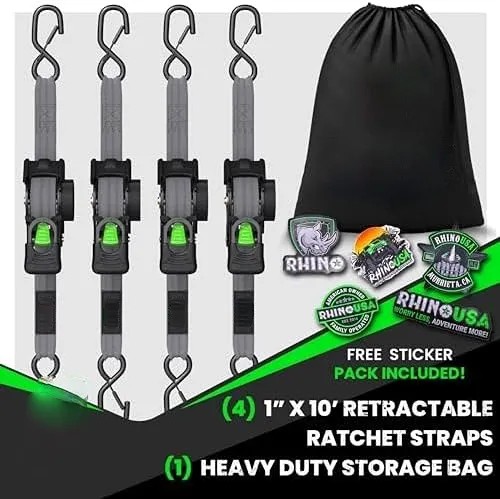 Retractable ratchet Tie down Band - guaranteed maximum breaking strength!