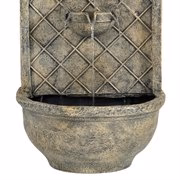 Sunnydaze Messina Solar Wall Fountain with Battery Backup - 26