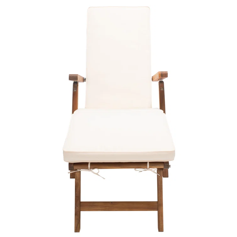 Barksdale Outdoor Acacia Chaise Lounge