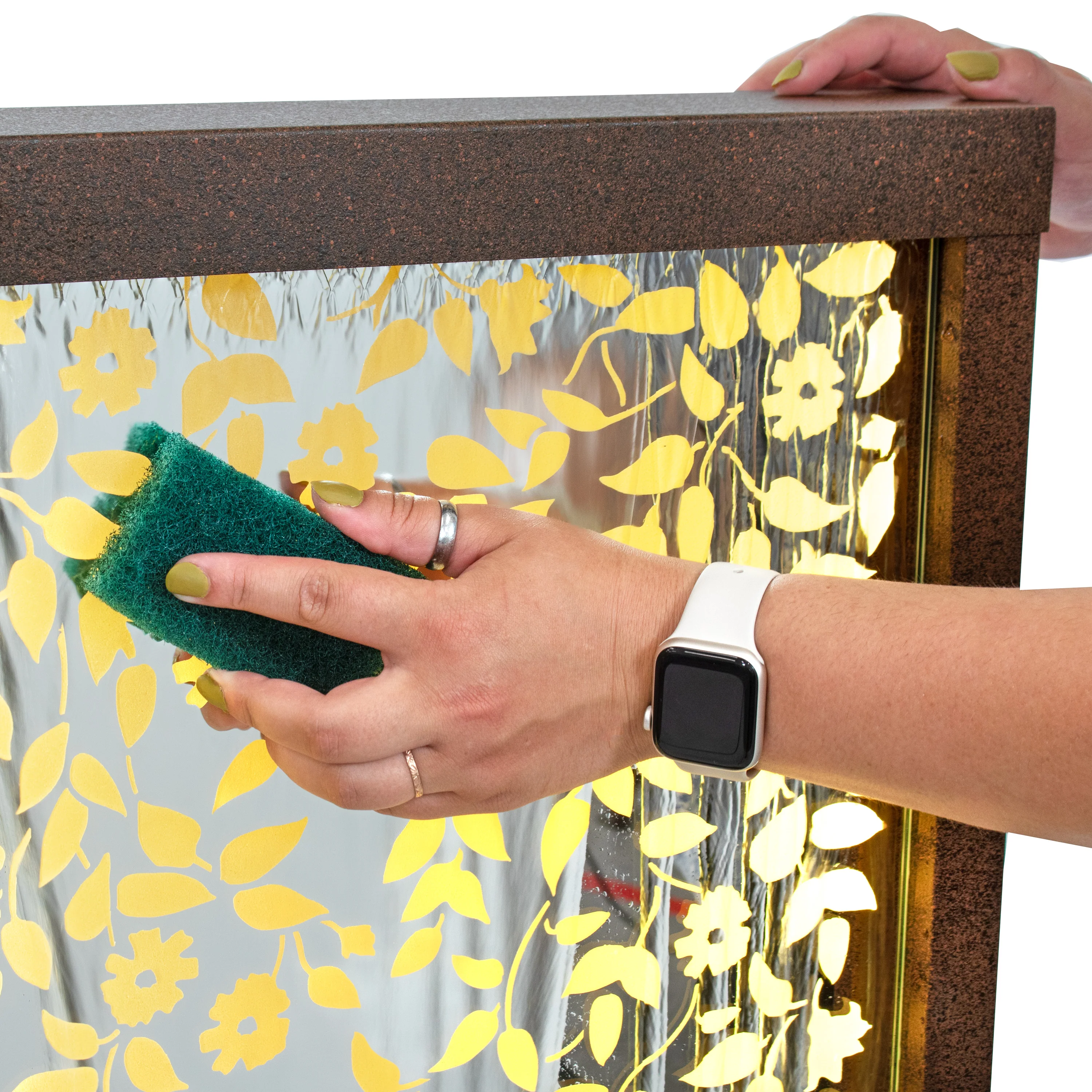 Sunnydaze Wisteria Vines Outdoor Water Fountain with Lights - 47.25