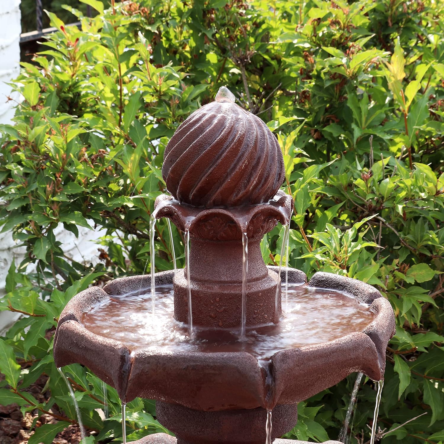 35-Inch 2-Tier Solar Water Fountain Outdoor