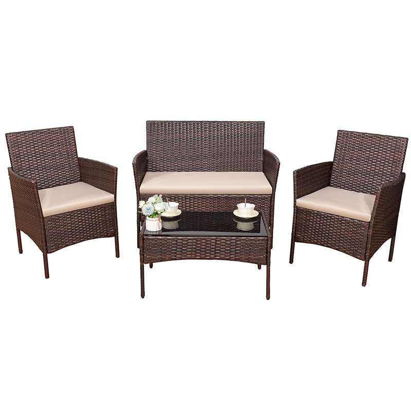 4 Pieces Outdoor Patio Furniture Set