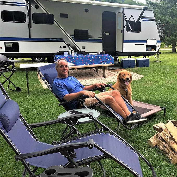 Zero Gravity Lounger Pillow with Cup Holder