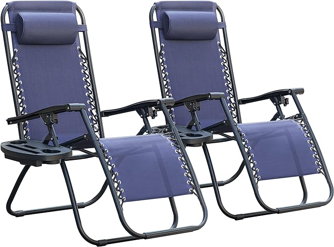 Zero Gravity Lounger Pillow with Cup Holder
