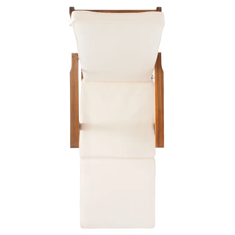 Barksdale Outdoor Acacia Chaise Lounge