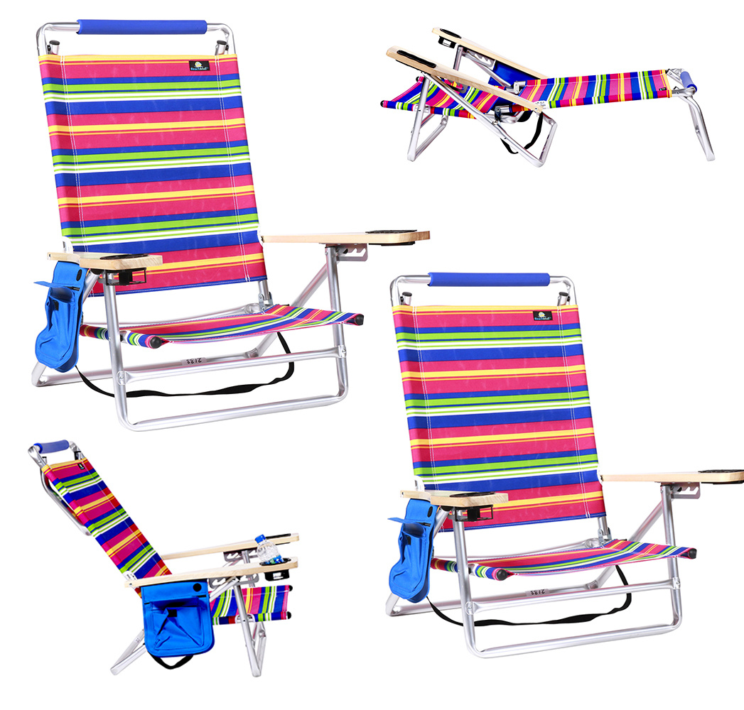 🔥LAST DAY 60% OFF🎁Aluminum folding beach chair with cup holder