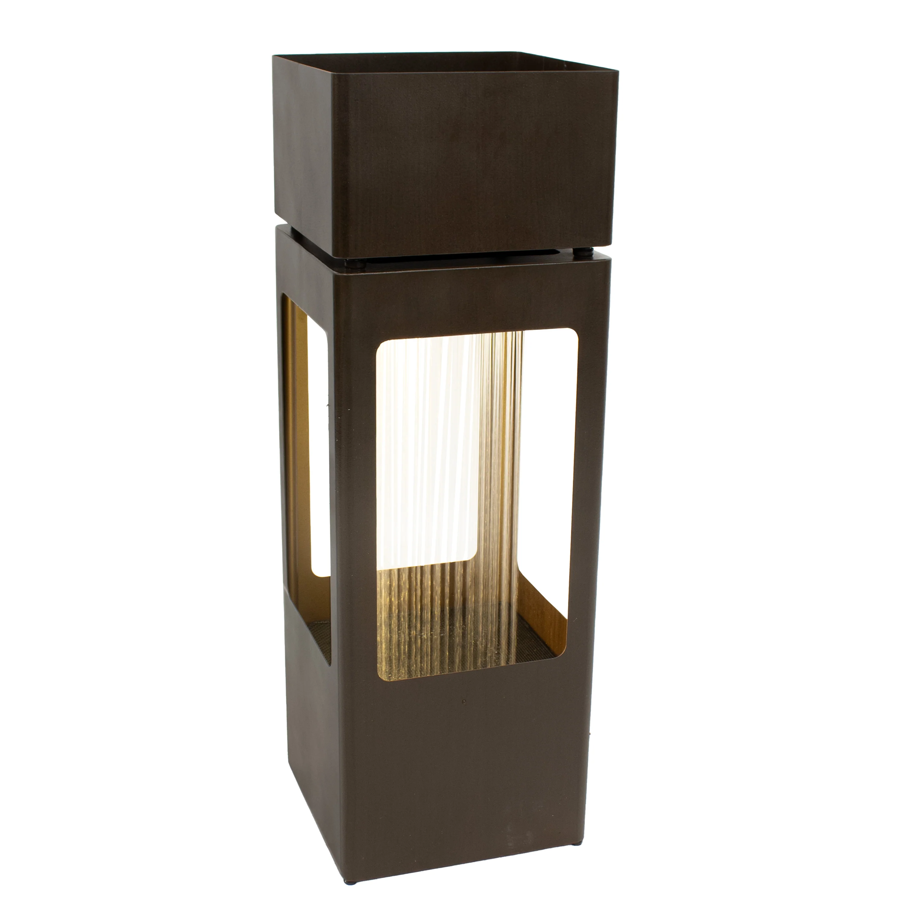 Sunnydaze Serene Showers Outdoor Water Fountain with Lights - 36