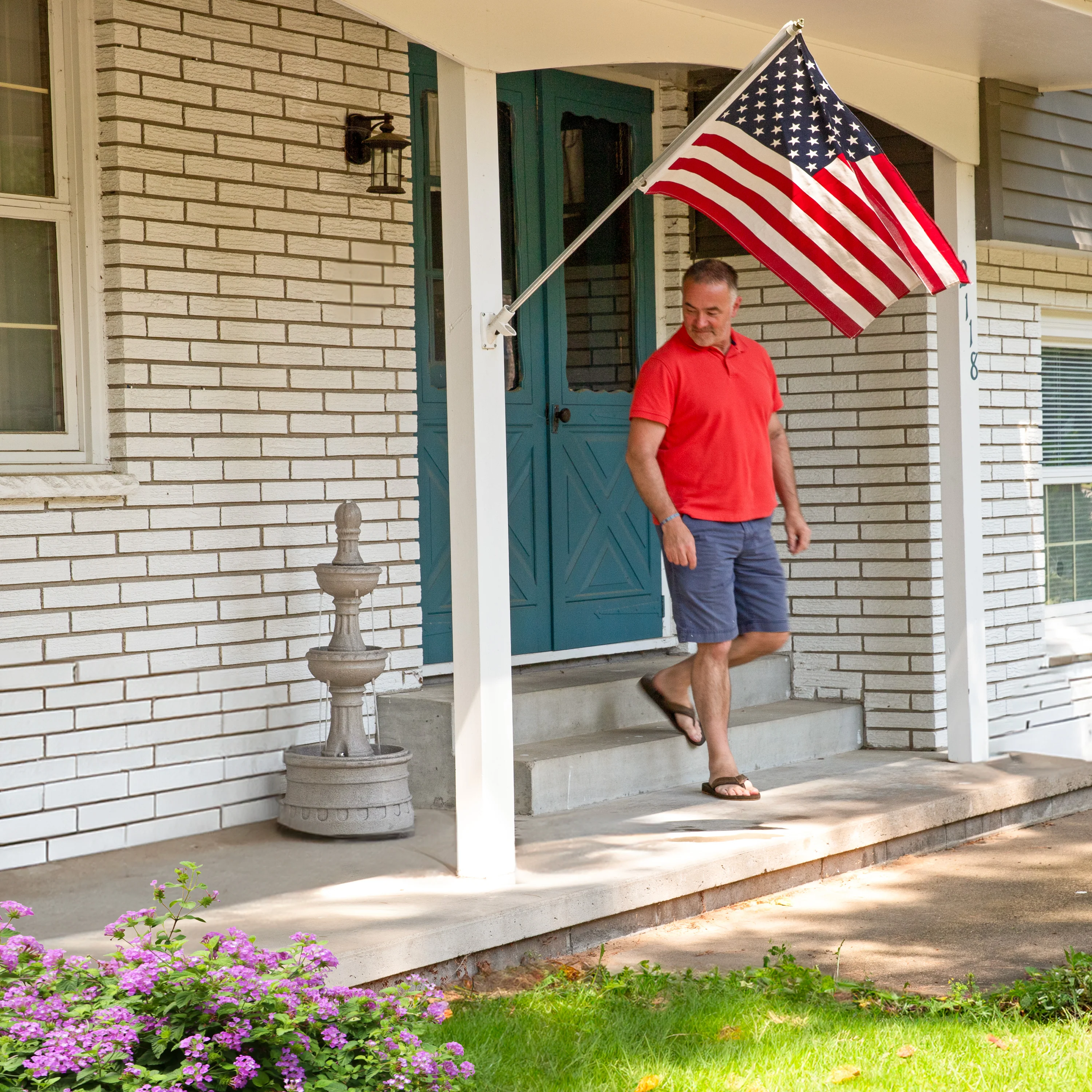 Sunnydaze Cyprus 3-Tier Polyresin Outdoor Water Fountain - 39