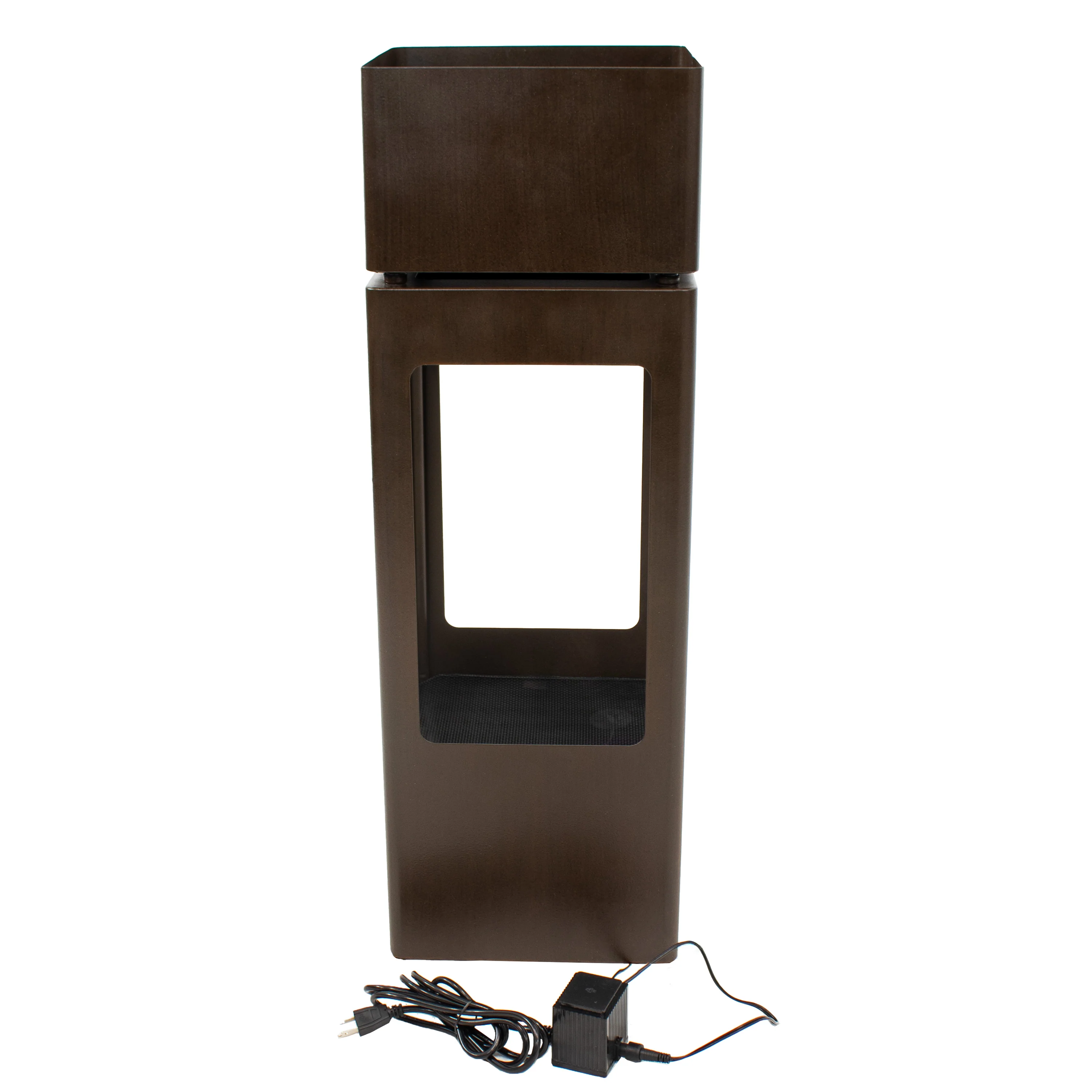 Sunnydaze Serene Showers Outdoor Water Fountain with Lights - 36