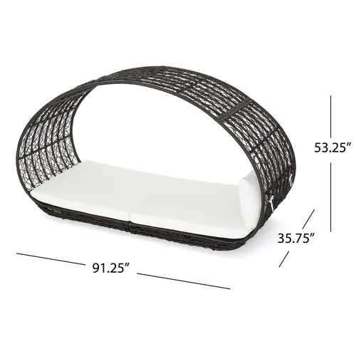 Lavina 91.25'' Wicker Outdoor Patio Daybed