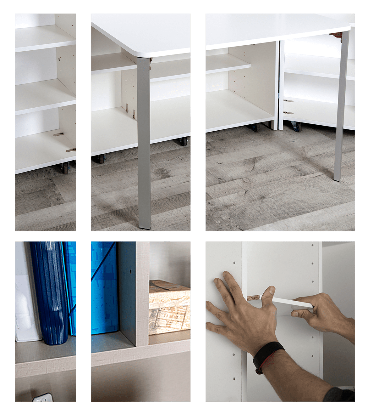 🔥Last day special offer💕Multifunctional portable wardrobe (with doors, wheels and LED lights)