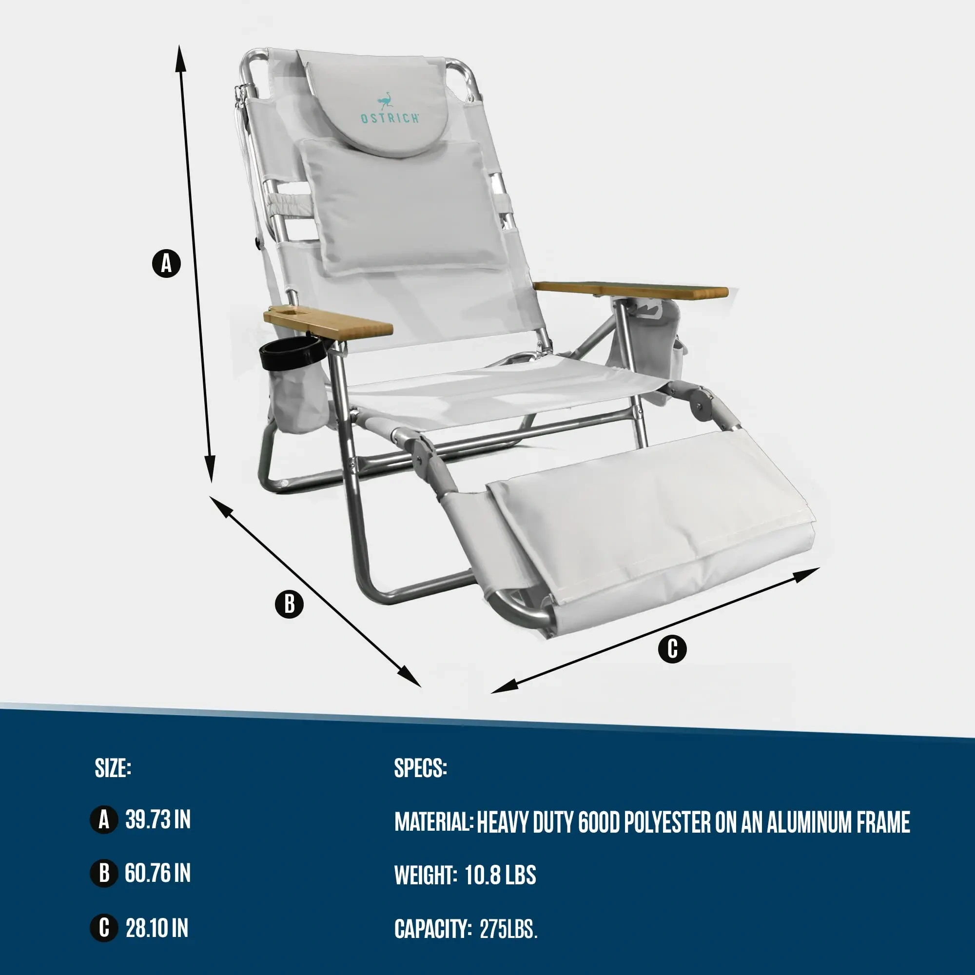 💝Buy 1 Get 1 Free✨Ostrich 3-in-1 Lounge Chair