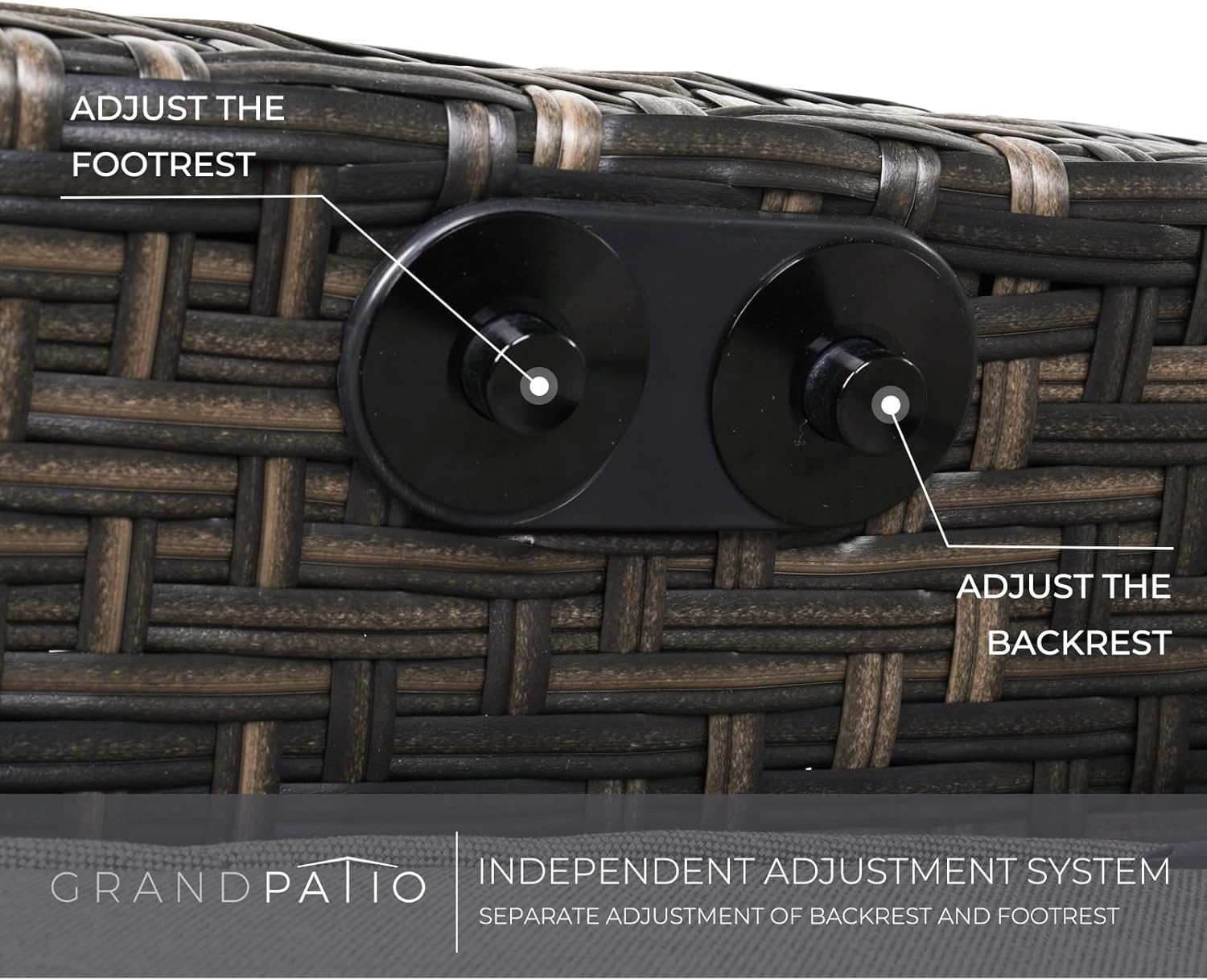 Outdoor Waterproof Recliner (with Flip Table and Cushion)